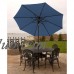 9' Market Umbrella Aluminum, Crank & Tilt, Charcoal   551178448